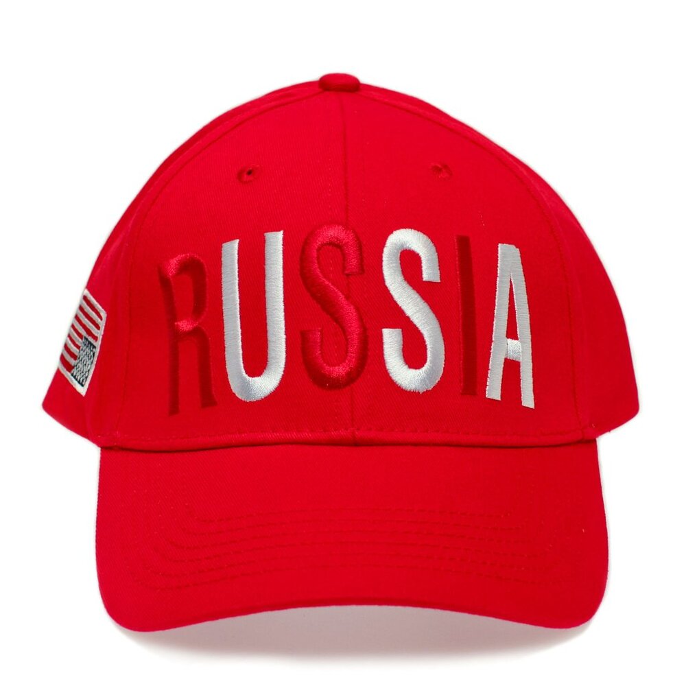 Soviet Anti MAGA Trump Hat RUSSIA USA Flag Cap Impeach